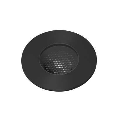 Luminária de chão em aço com LED integrado preto PERRIN