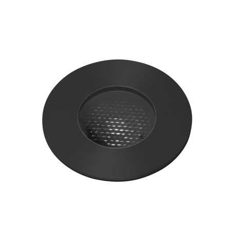 Luminária de chão em aço com LED integrado preto PERRIN