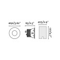 Luminária de chão em aço com LED integrado preto PERRIN