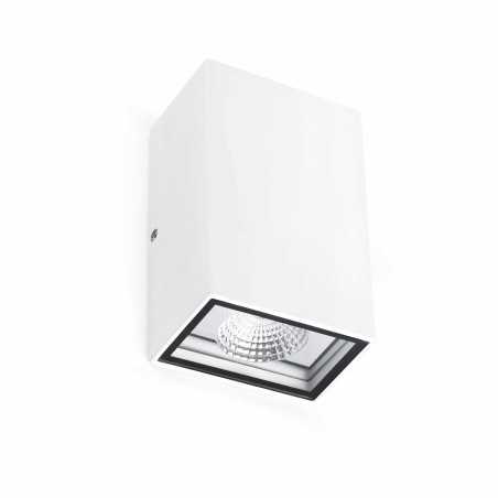 Lâmpada de parede em alumínio com LED integrado fosco branco BOURTH