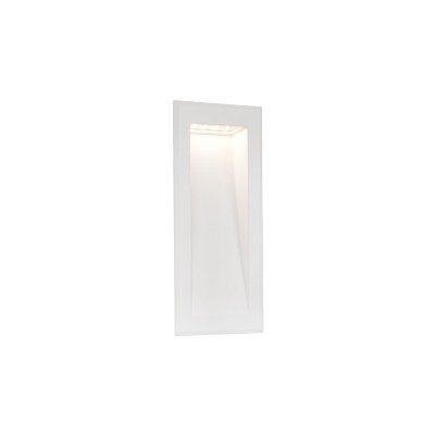 Lâmpada de parede em alumínio com LED integrado em branco mate VAROGNE