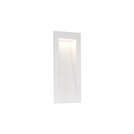 Lâmpada de parede em alumínio com LED integrado em branco mate VAROGNE