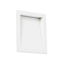 Lâmpada de parede em alumínio com LED integrado branco fosco ANGIRE