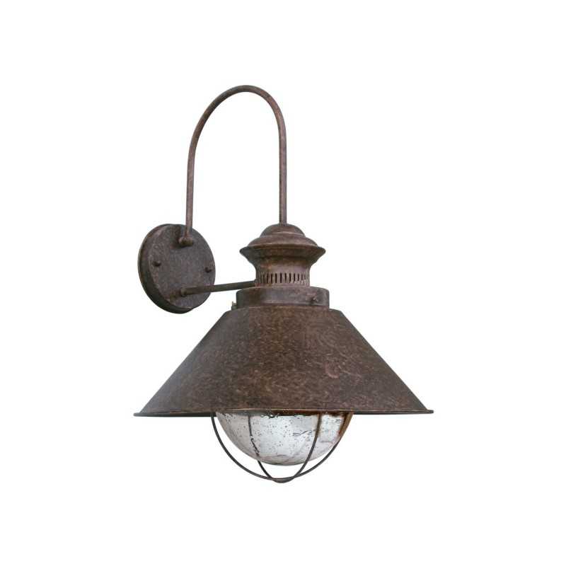 Luminária de parede em aço oxidado E27 ARRIGAS
