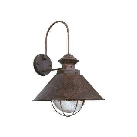 Luminária de parede em aço oxidado E27 ARRIGAS