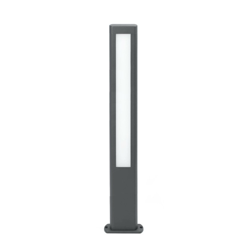 Lâmpada de chão em alumínio com LED integrado cinza CAMPEL