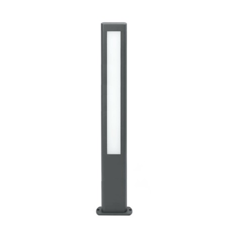 Lâmpada de chão em alumínio com LED integrado cinza CAMPEL