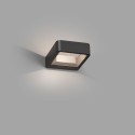 Luminária de parede em alumínio com LED integrado cinza TAPONAS