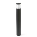 Luminária de piso de aluminio con LED integrado en gris DHUILET