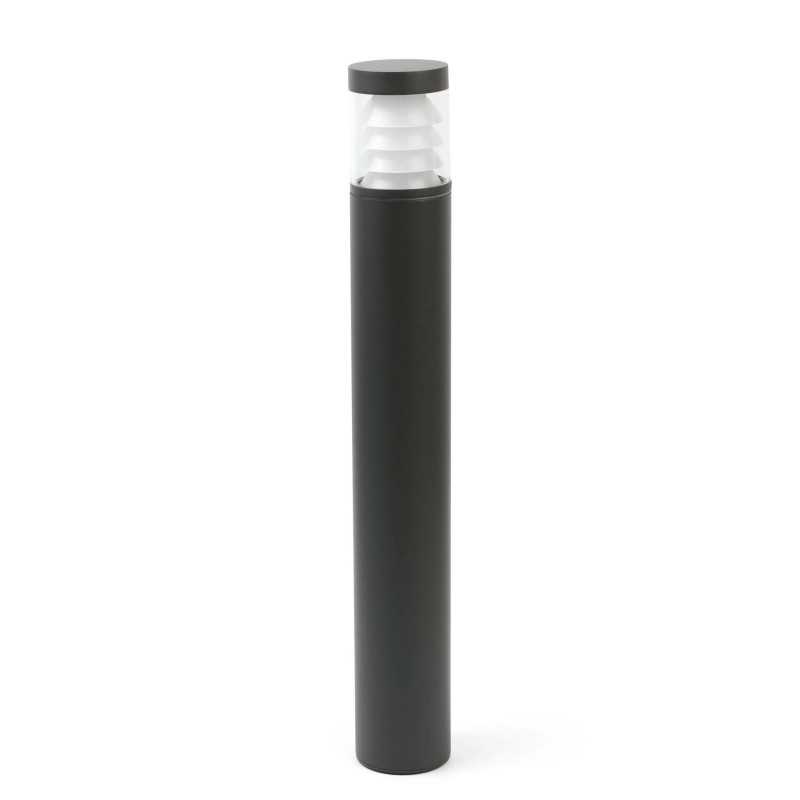 Luminária de piso de aluminio con LED integrado en gris DHUILET