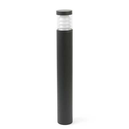 Luminária de piso de aluminio con LED integrado en gris DHUILET