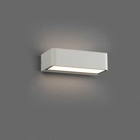 Luminária de pared de aluminio con LED integrado en blanco mate BERNEDE