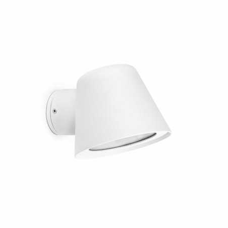 Luminária de parede em alumínio branco mate GU10 CORBARA