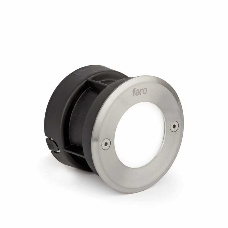 Lâmpada de parede em aço com LED integrado em aço escovado ALLIOT