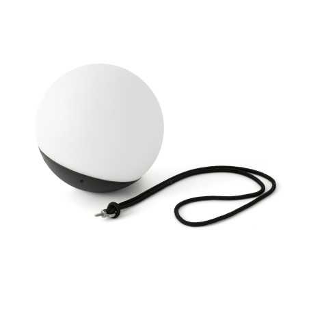 Lâmpada de parede em plástico com LED integrado, preto fosco POUANCE