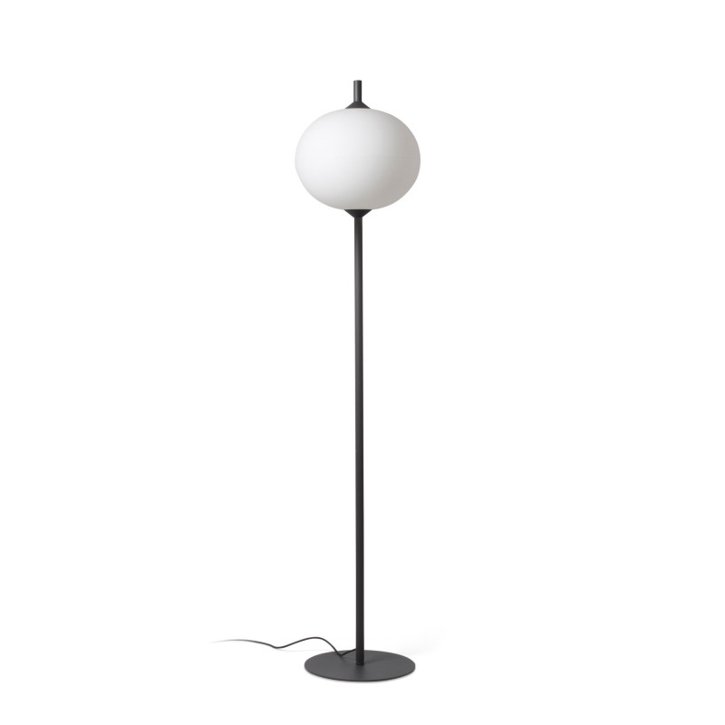 Luminária de chão em alumínio cinzento E27 GRESSY