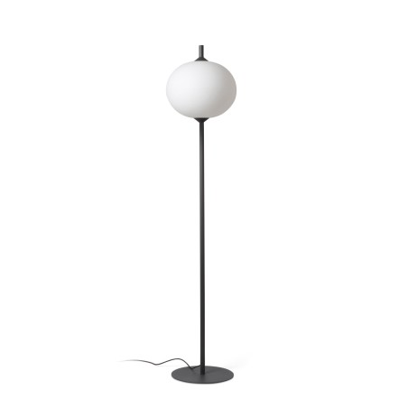 Luminária de chão em alumínio cinzento E27 GRESSY