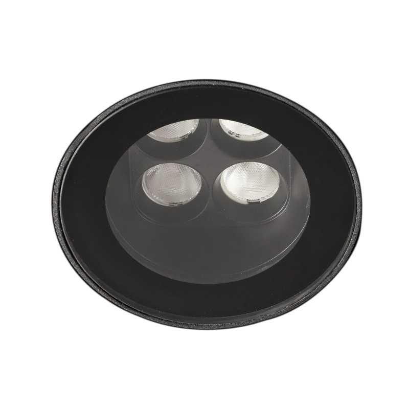 Lâmpada de chão em alumínio com LED integrado preto fosco LABRAS