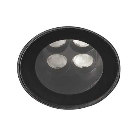 Lâmpada de chão em alumínio com LED integrado preto fosco LABRAS
