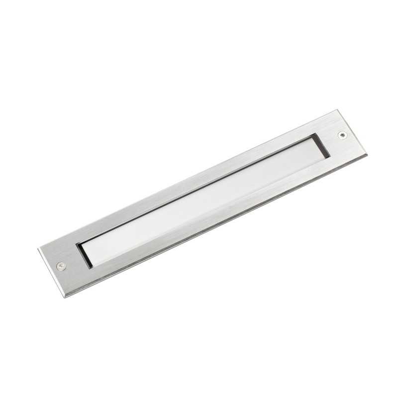 Lâmpada de chão em aço com LED integrado em aço escovado VEYSSET