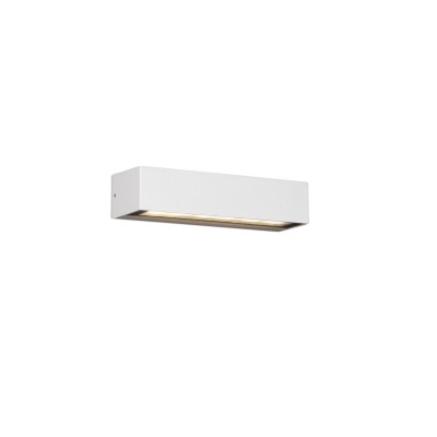 Luminária de parede em alumínio com LED integrado, branco mate AUBURE