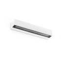 Lâmpada de parede em alumínio com LED integrado acabamento branco fosco LOUYRE