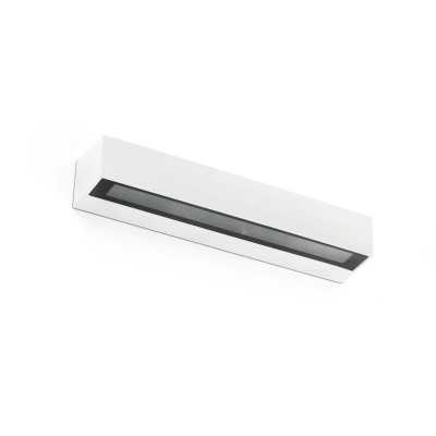 Lâmpada de parede em alumínio com LED integrado acabamento branco fosco LOUYRE