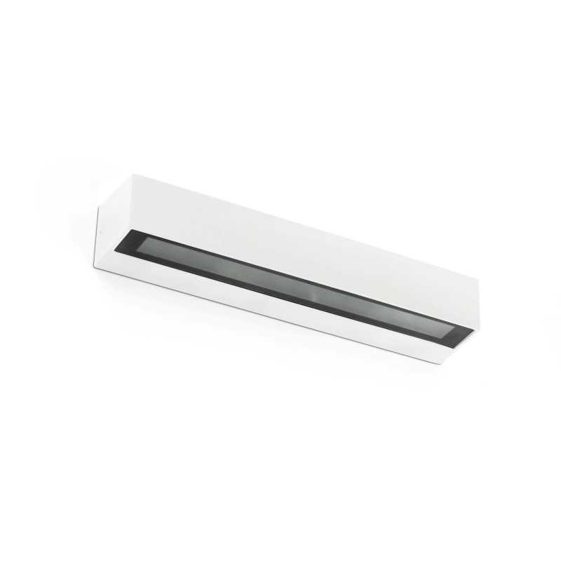 Lâmpada de parede em alumínio com LED integrado acabamento branco fosco LOUYRE