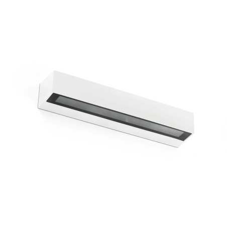 Lâmpada de parede em alumínio com LED integrado acabamento branco fosco LOUYRE