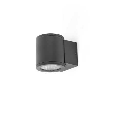 Luminária de parede em alumínio com LED integrado cinza BROGNON