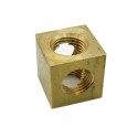 Copo distribuidor de latão com quatro saídas e 16mm.