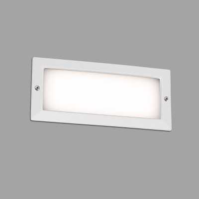 Lâmpada de parede em alumínio com LED integrado branco mate SOUILHE