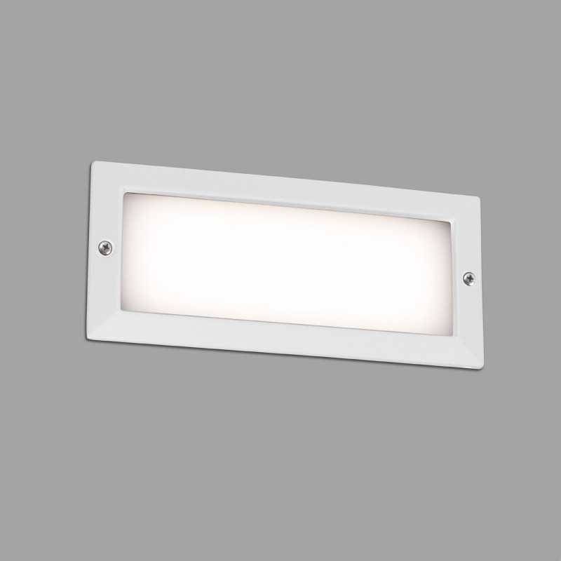 Lâmpada de parede em alumínio com LED integrado branco mate SOUILHE