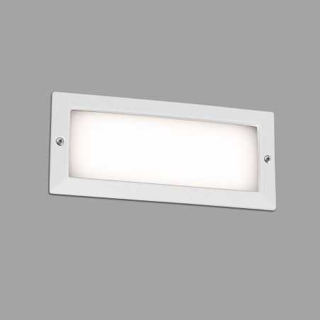 Lâmpada de parede em alumínio com LED integrado branco mate SOUILHE