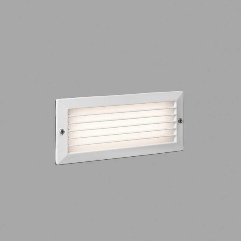 Lâmpada de parede em alumínio com LED integrado fosco branco BEZERIL