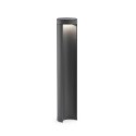 Luminária de piso de aluminio con LED integrado en color gris PLESNOY