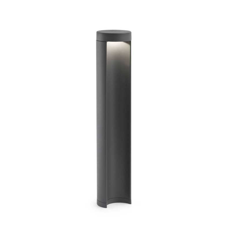 Luminária de piso de aluminio con LED integrado en color gris PLESNOY