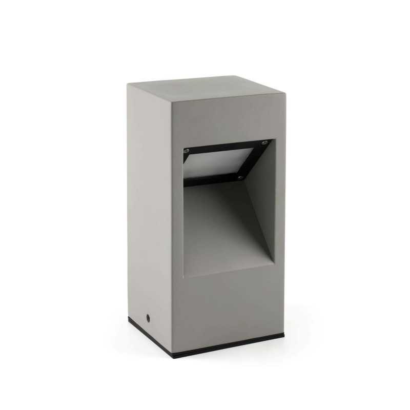 Luminária de piso de cemento gris con LED integrado da marca SURJOUX
