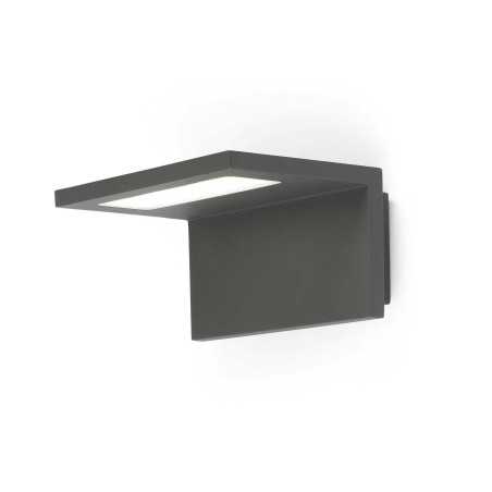 Luminária de parede em alumínio com LED integrado cinza BEYNES