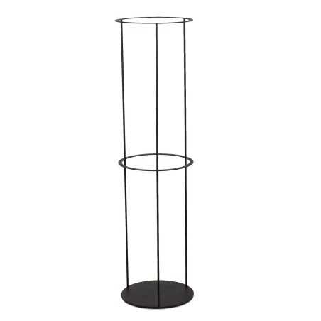 Base de chão em aço preto de suporte longo para lâmpada VELIEUX.