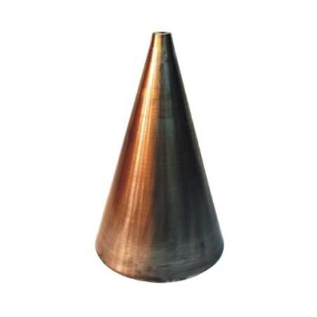 Campainha de metal em alumínio, 300mm de altura x 190mm de diâmetro.