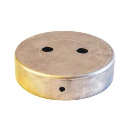 Suporte de ferro para pintar com 90mm de diâmetro e duas saídas.