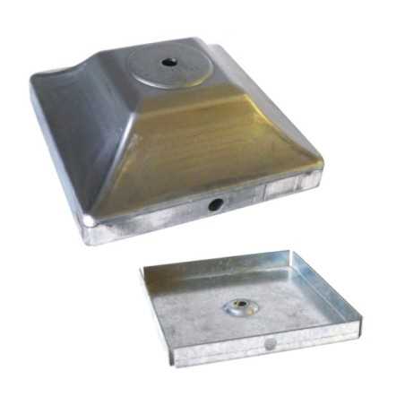 Base de ferro bruto para candeeiros de 165mm de aresta
