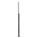 Luminária de piso de aluminio con LED integrado en gris ROCHES