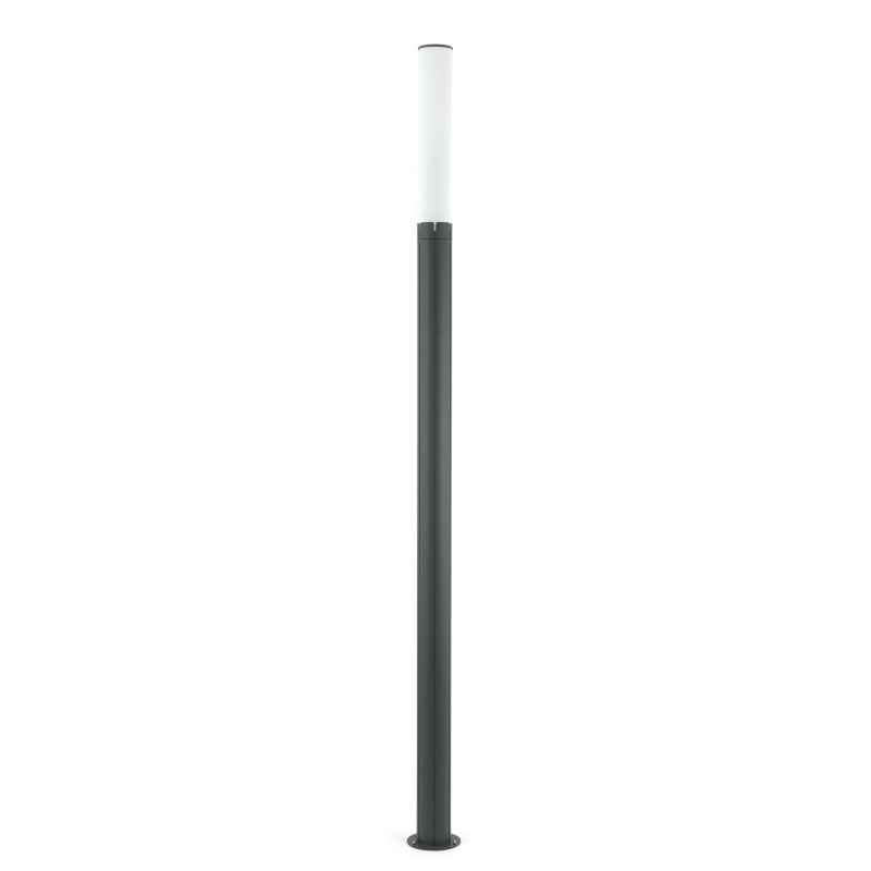 Lâmpada de chão em alumínio com LED integrado cinza PRAPIC