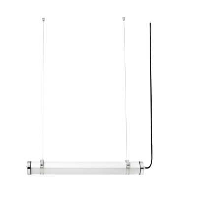 Lâmpada de teto em aço cromado brilhante com LED integrado ELANGE