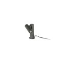 Luminária de parede cinza com LED integrado MEDAVY