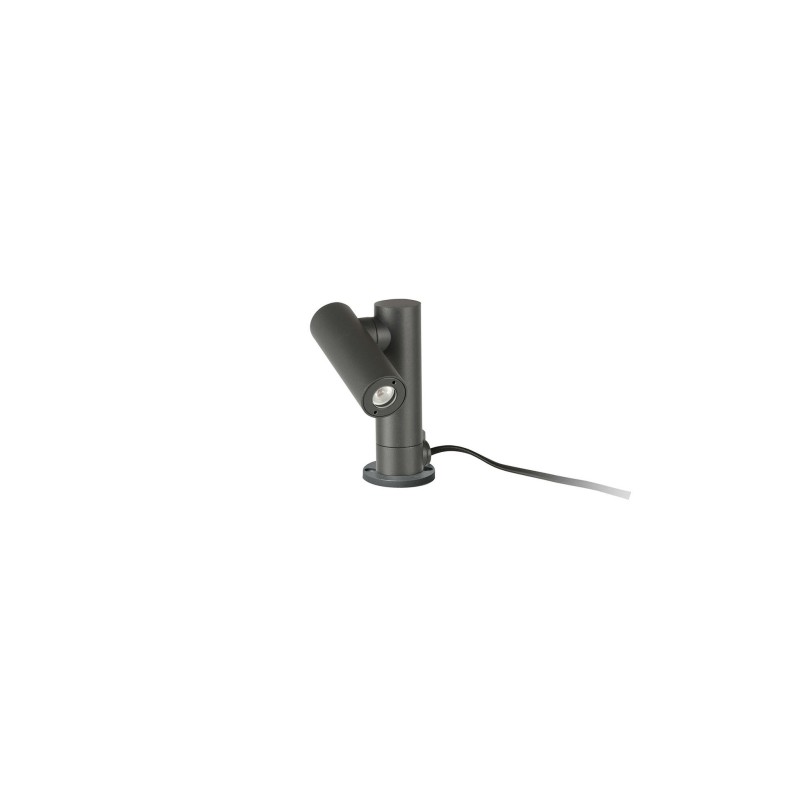 Luminária de parede cinza com LED integrado MEDAVY