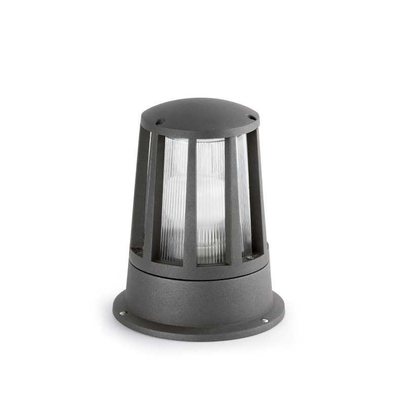 Luminária de parede em alumínio cinza E27 BRANNE