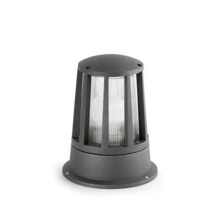 Luminária de parede em alumínio cinza E27 BRANNE